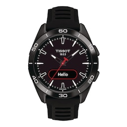 17361777 - T-Touch Connect Sport 44mm Unisex Watch Black With Black Silicone Strap