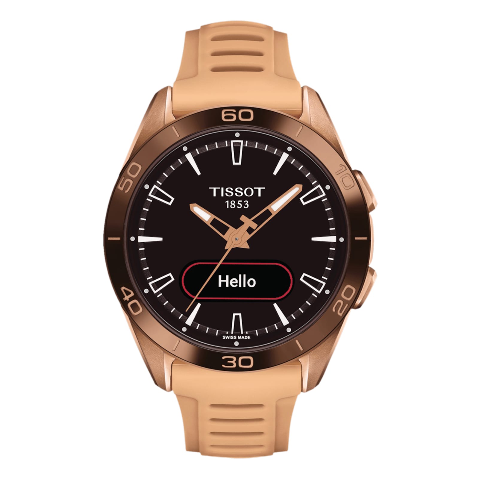 Tissot T-Touch Connect Sport 44mm Unisex Watch Black With Silicone Strap Tissot T-Touch Connect Sport 44mm Unisex Watch Black With Silicone Strap