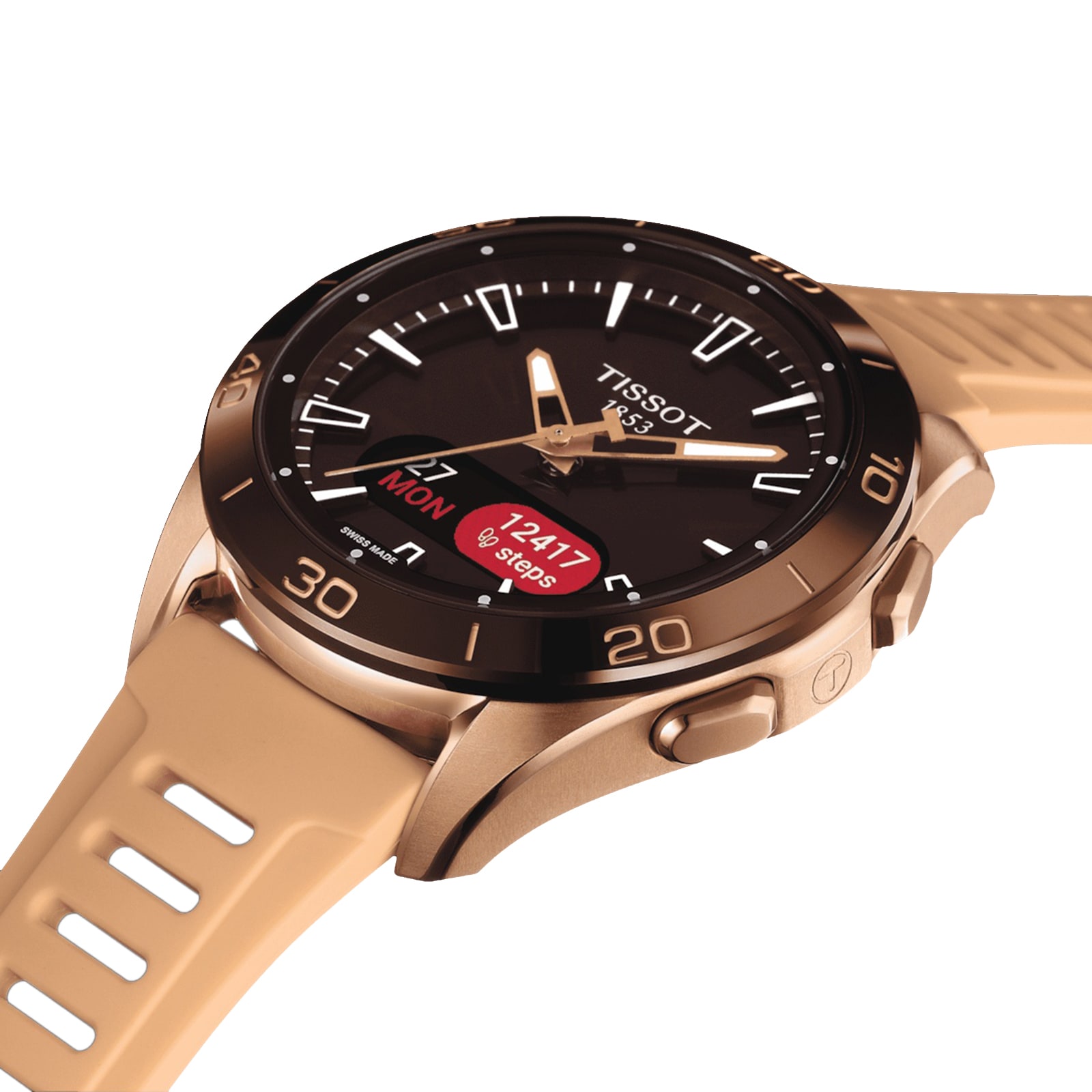 Tissot T-Touch Connect Sport 44mm Unisex Watch Black With Silicone Strap Tissot T-Touch Connect Sport 44mm Unisex Watch Black With Silicone Strap