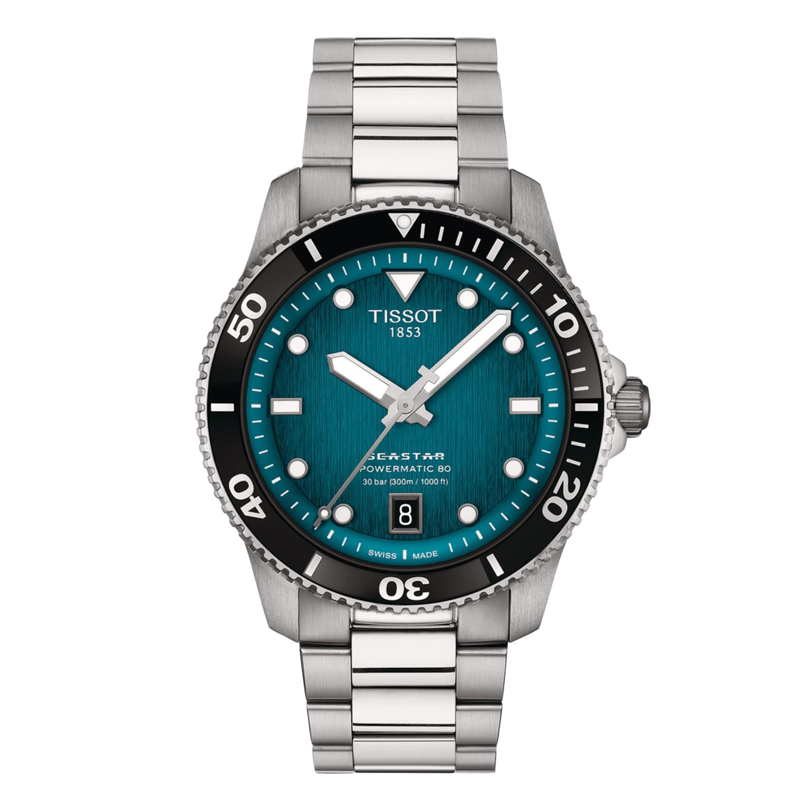 Seastar 1000 Powermatic 80 40mm Mens Watch Turquoise