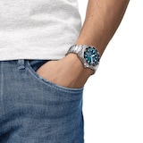 Tissot Seastar 1000 Powermatic 80 40mm Mens Watch Turquoise