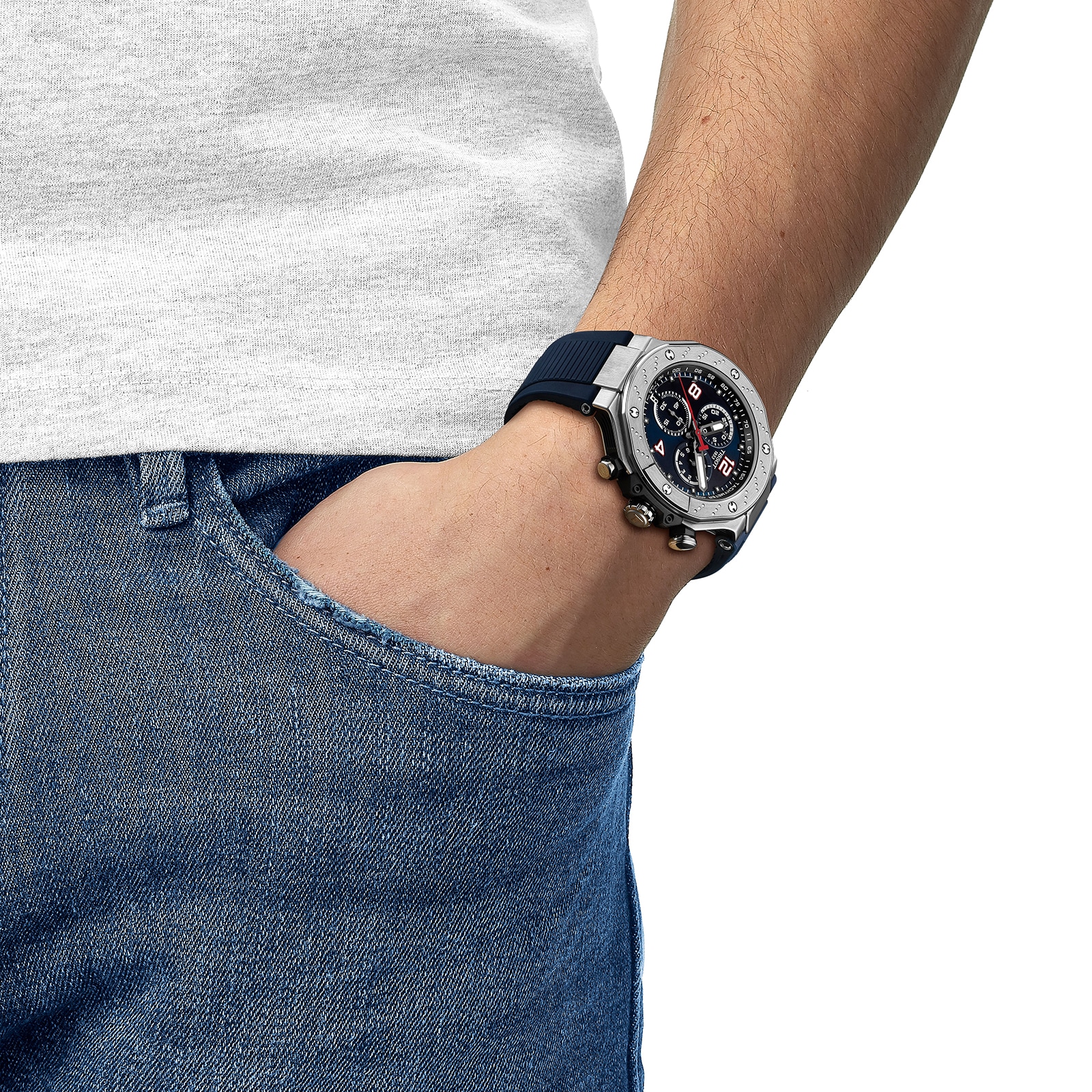 Tissot T-Race MotoGP Chronograph 2024 Limited Edition 45mm Mens Watch Blue