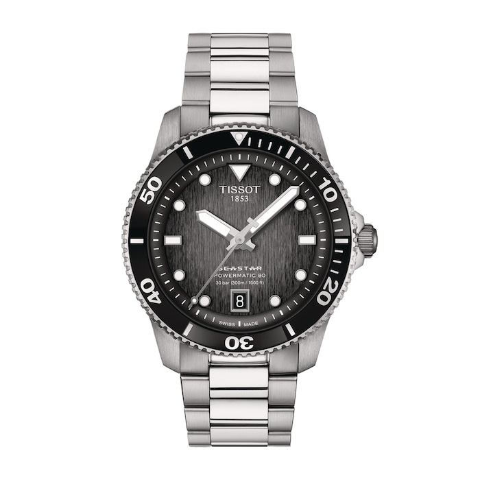 Tissot Seastar 1000 Powermatic 80 40mm Mens Watch Stainless Steel