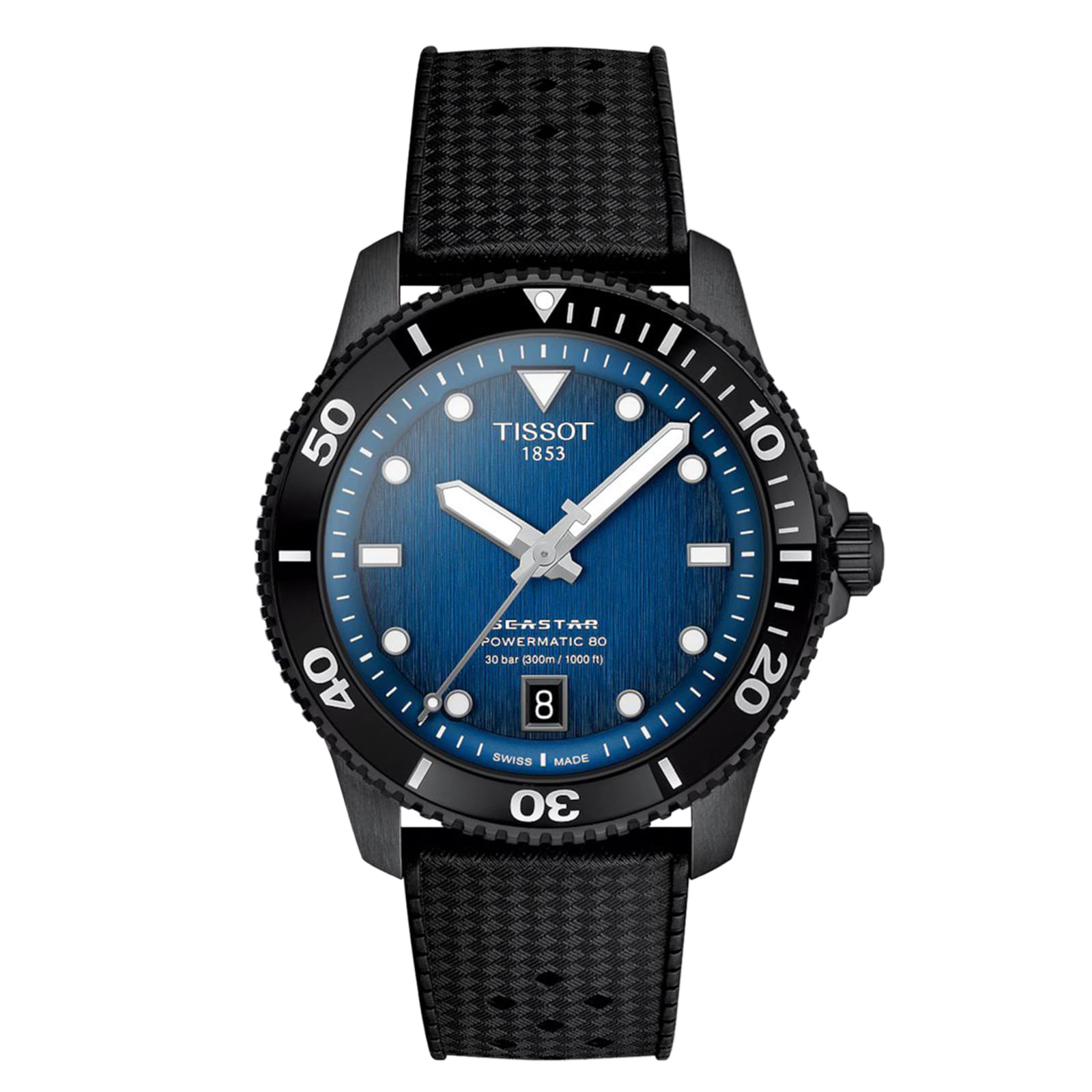 Seastar 1000 Powermatic 80 40mm Mens Watch Blue