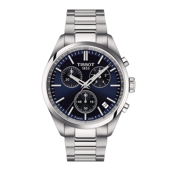 Tissot PR 100 Chronograph 40mm Mens Watch Blue