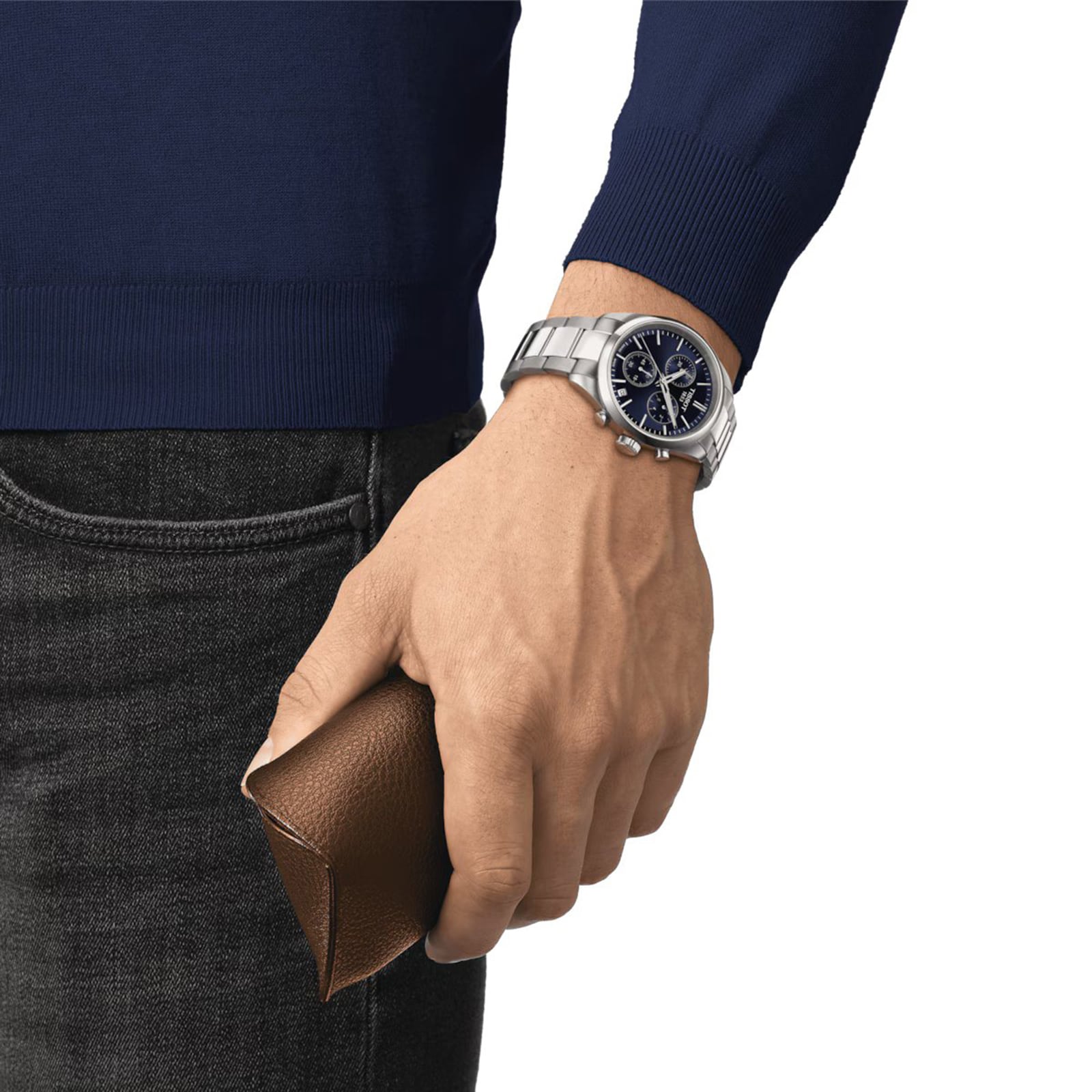 Tissot PR100 Chronograph 40mm Mens Watch Blue Tissot PR100 Chronograph 40mm Mens Watch Blue