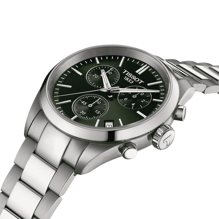 Tissot PR 100 Chronograph 40mm Mens Watch Green