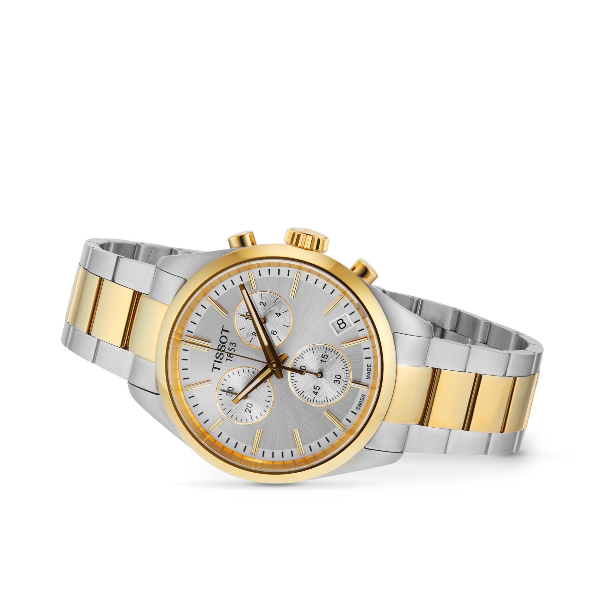 Tissot PR100 Chronograph 40mm Mens Watch Silver
