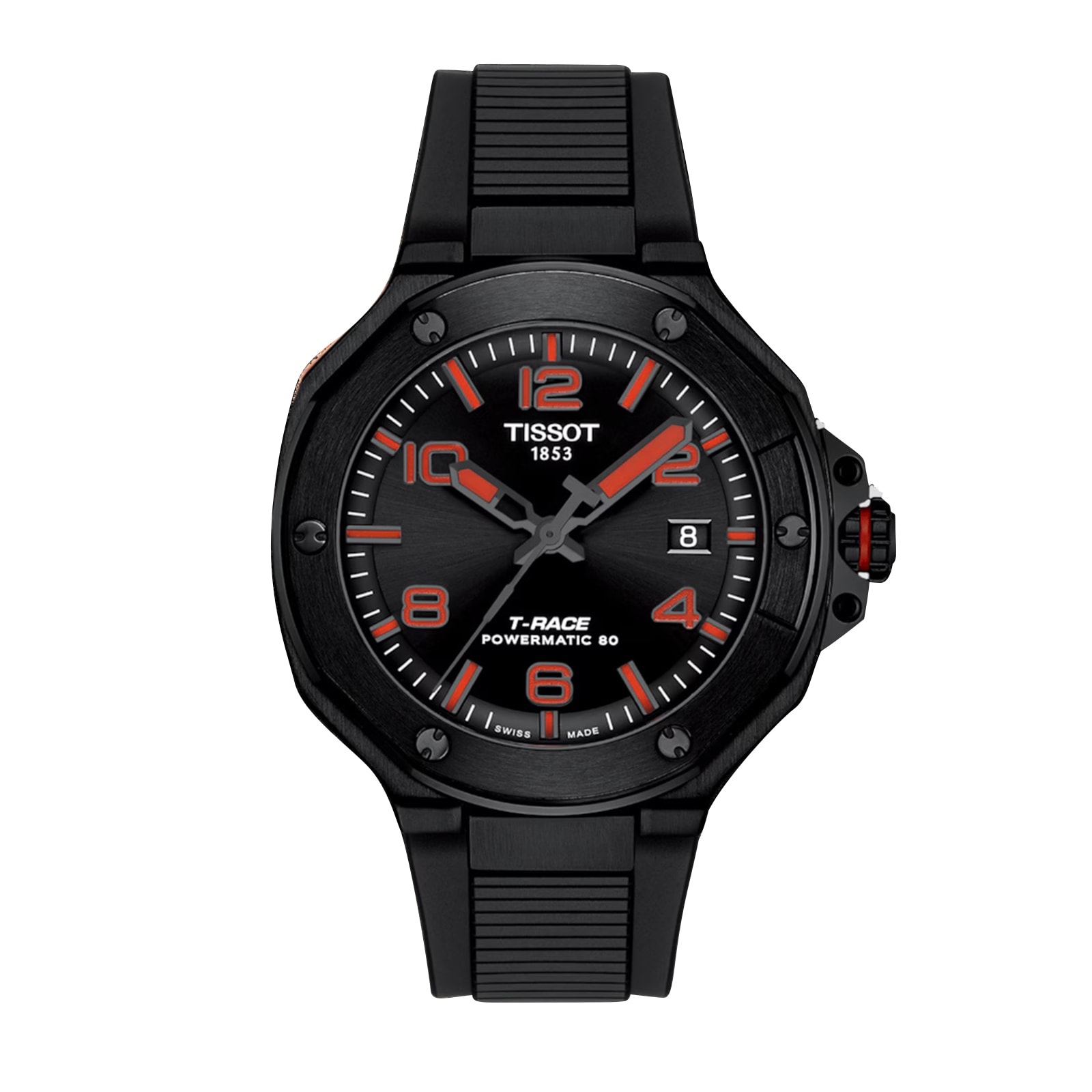 T-Race Powermatic 80 41mm Mens Watch Black