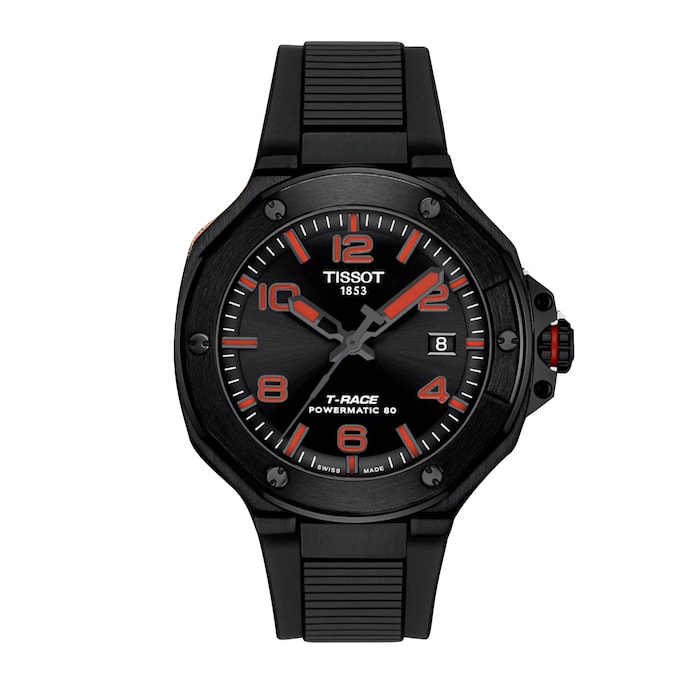 Tissot T-Race Powermatic 80 41mm Mens Watch Black