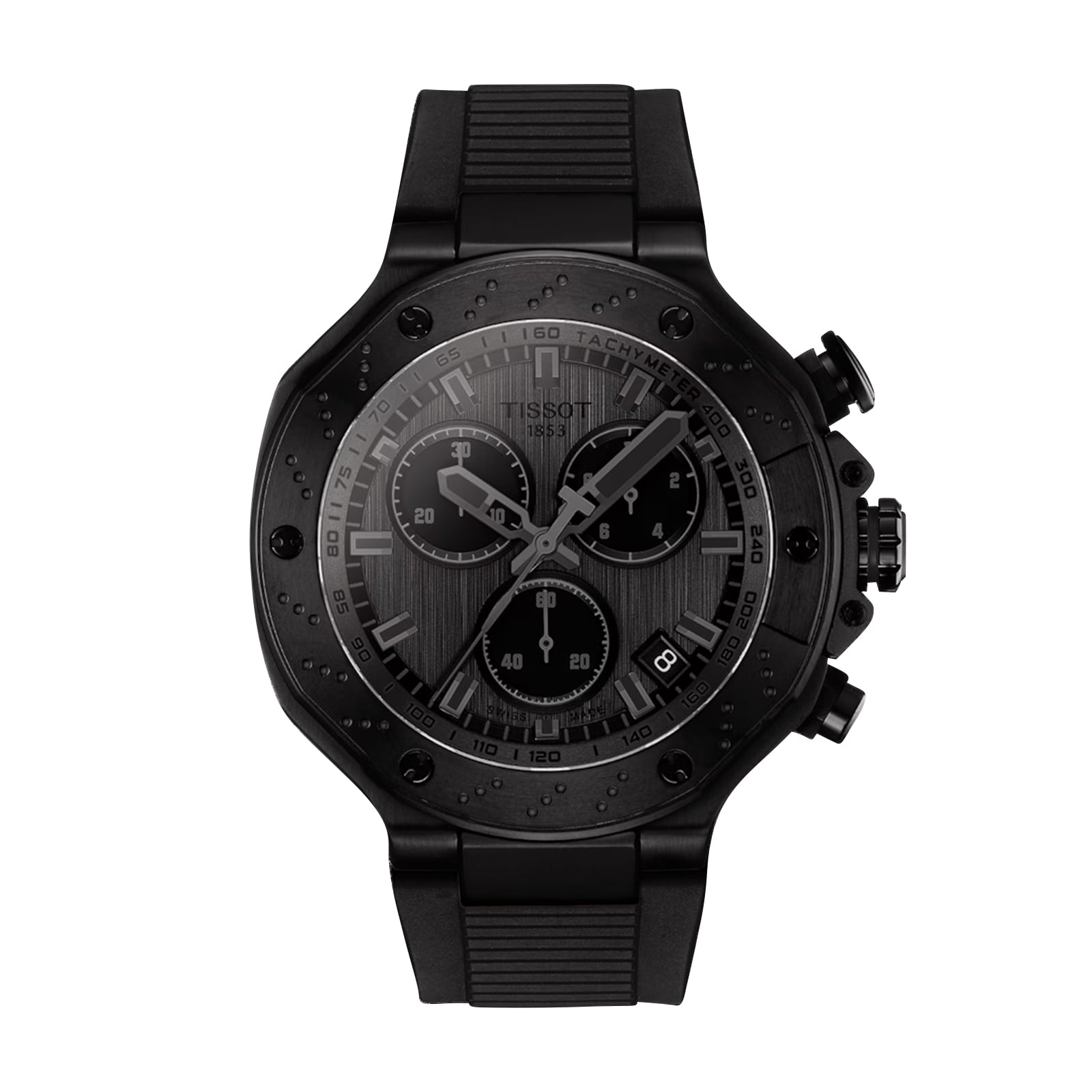 T-Race Quartz Chronograph 45mm Mens Watch Black