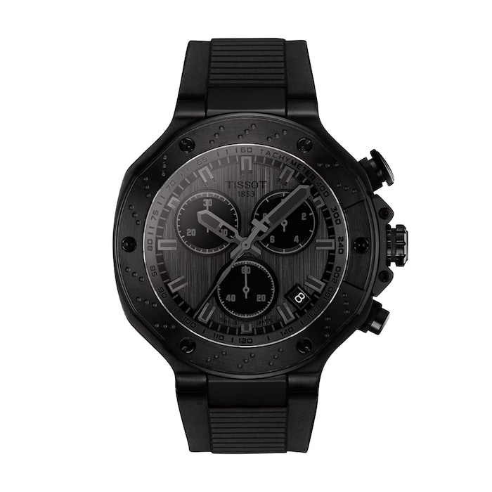 Tissot T-Race Quartz Chronograph 45mm Mens Watch Black