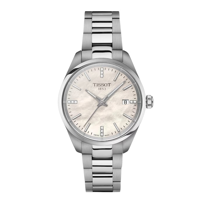 Tissot PR 100 Quartz 34mm Unisex Watch Mother Of Pearl