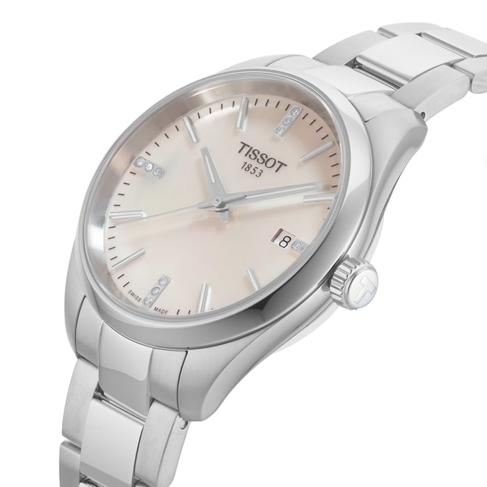 Tissot PR 100 Quartz 34mm Unisex Watch Mother Of Pearl