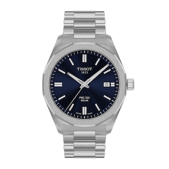 Tissot PRC 100 Solar Quartz 39mm Mens Watch Blue