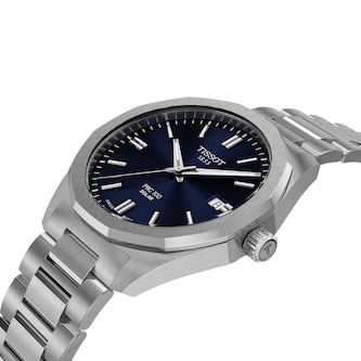 Tissot PRC 100 Solar Quartz 39mm Mens Watch Blue