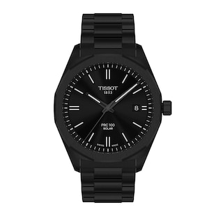 Tissot PRC 100 Solar Quartz 39mm Mens Watch Black