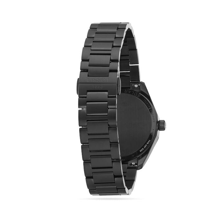 Tissot PRC 100 Solar Quartz 39mm Mens Watch Black