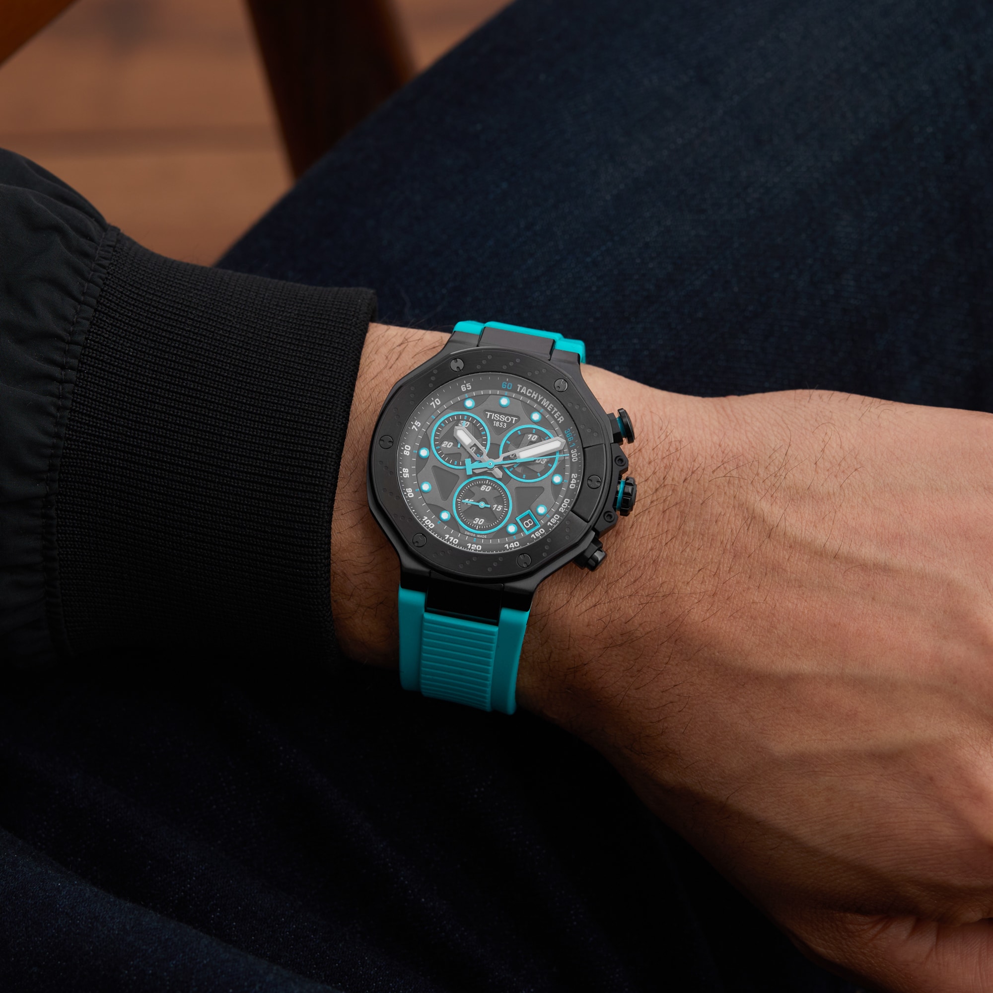 Tissot T-Race Quartz Chronograph 45mm Mens Watch Black Tissot T-Race Quartz Chronograph 45mm Mens Watch Black