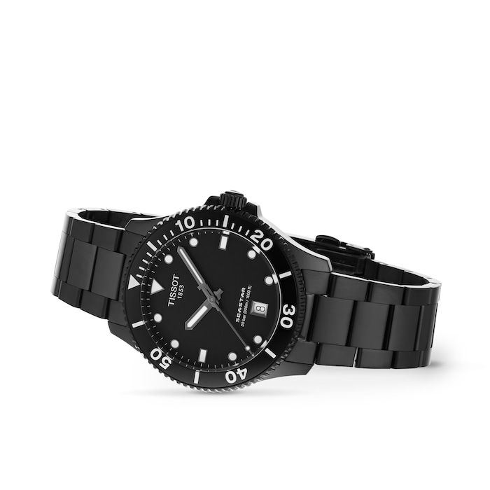 Tissot Tissot Seastar 1000 Quartz 40mm Mens Watch Black