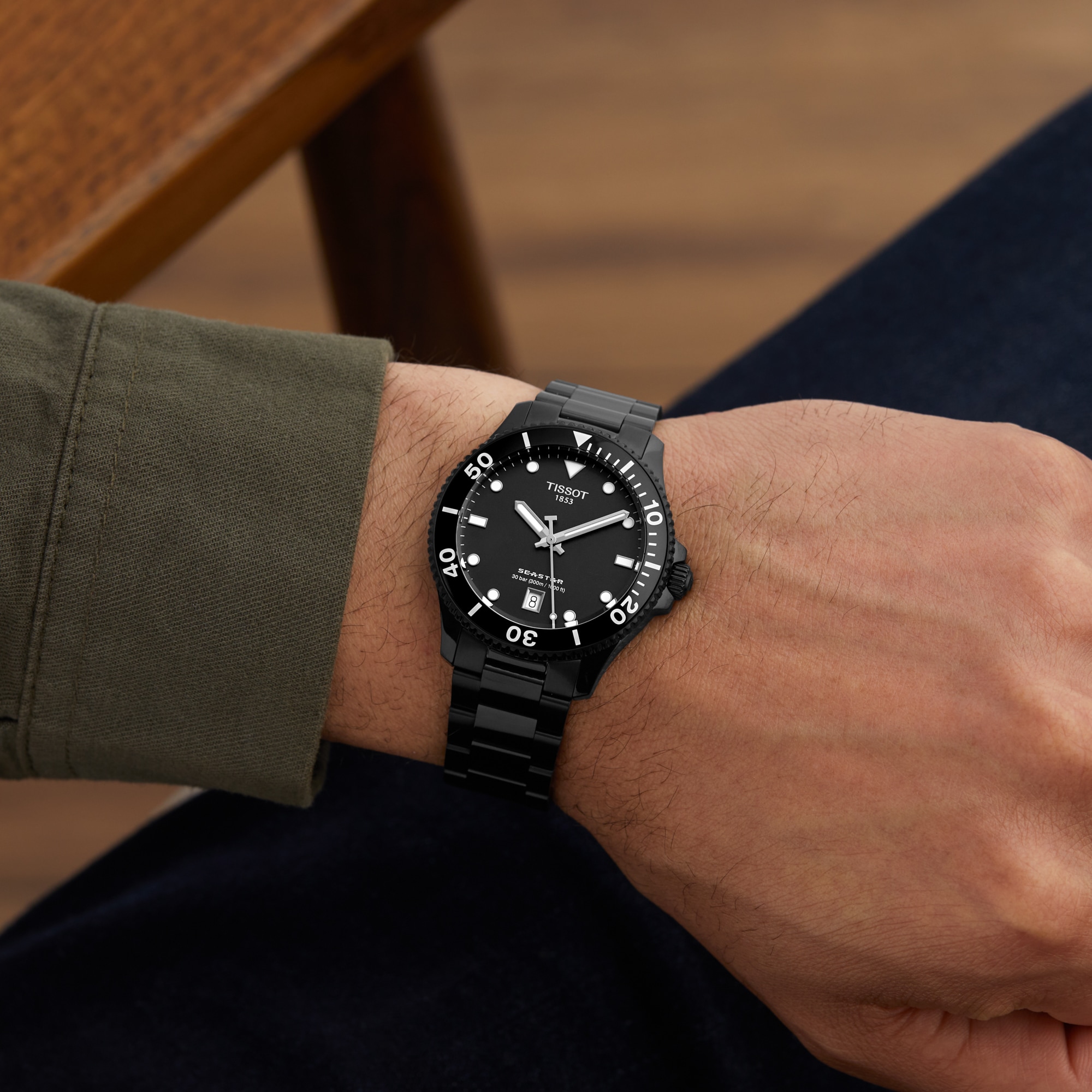 Tissot Tissot Seastar 1000 Quartz 40mm Mens Watch Black Tissot Tissot Seastar 1000 Quartz 40mm Mens Watch Black