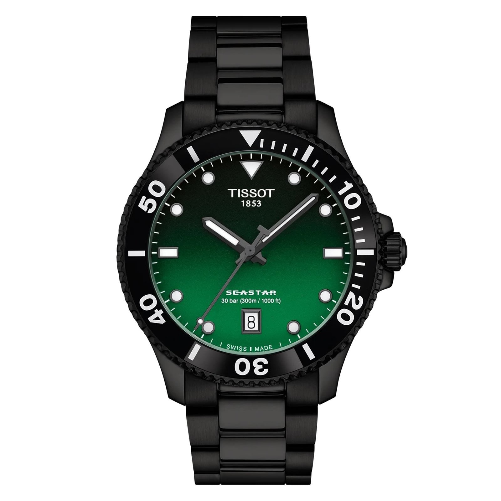 Tissot Tissot Seastar 1000 Quartz 40mm Mens Watch Green Tissot Tissot Seastar 1000 Quartz 40mm Mens Watch Green