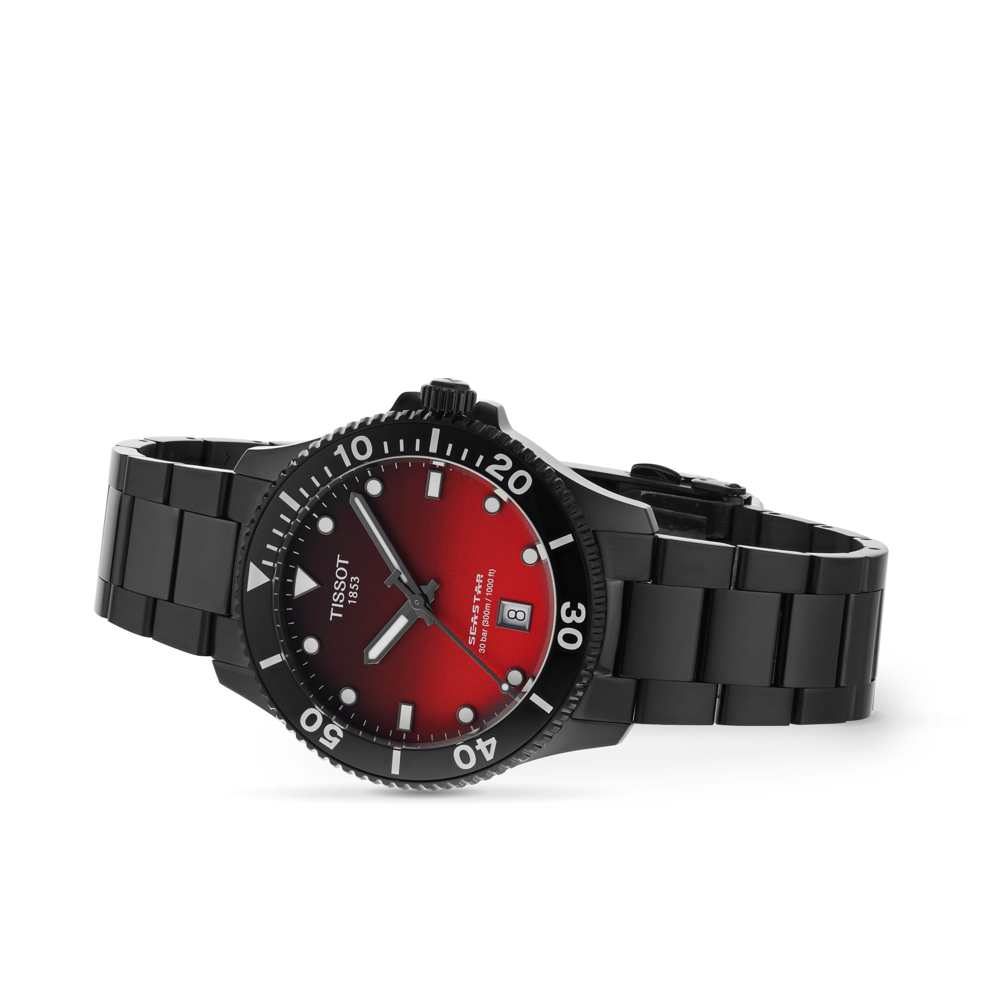 Tissot Tissot Seastar 1000 Quartz 40mm Mens Watch Red Tissot Tissot Seastar 1000 Quartz 40mm Mens Watch Red