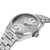Tissot PRC 100 Solar Quartz 34mm Silver Ladies Watch