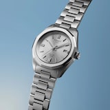Tissot PRC 100 Solar Quartz 34mm Silver Ladies Watch