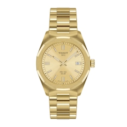 17361857 - PRC 100 Solar Quartz 34mm Gold Ladies Watch