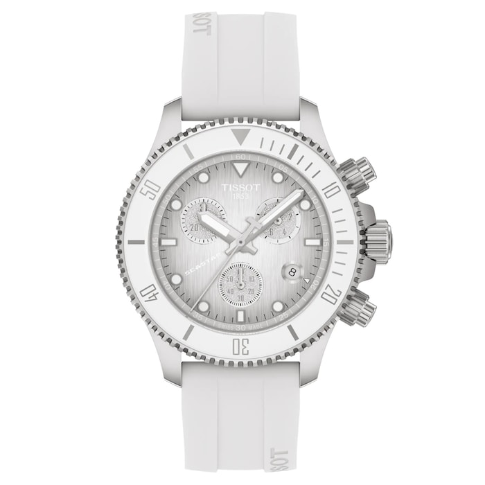 Tissot Seastar 1000 38mm Ladies Watch White - Grey