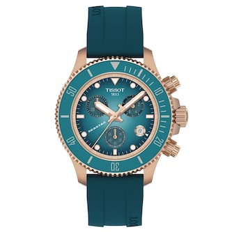 Tissot Seastar 1000 Quartz Chronograph 38mm Ladies Watch Turquoise