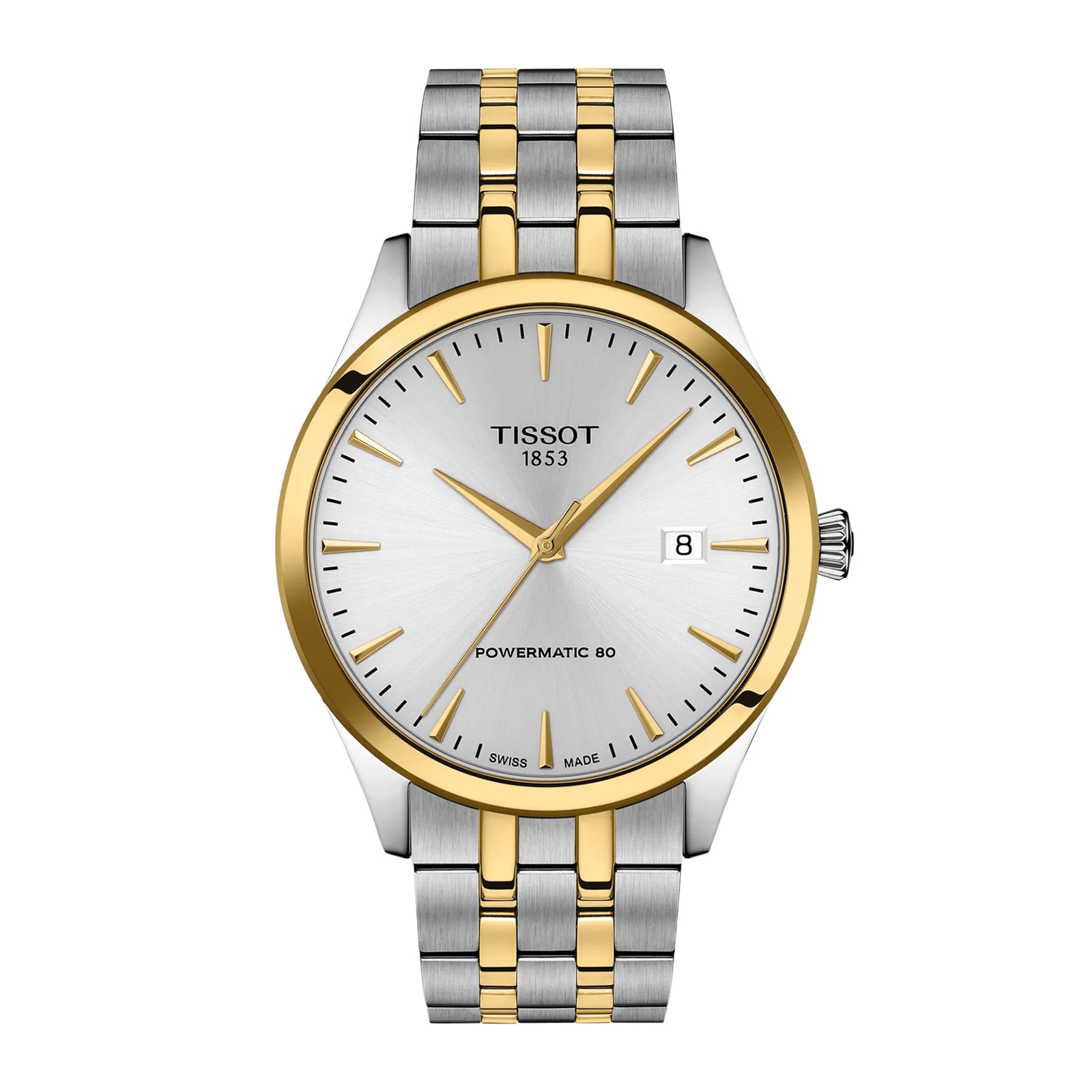 Tissot Classic Dream 40mm Silver & Yellow Gold Mens Watch