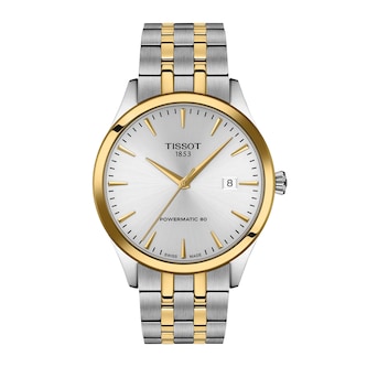 Tissot Classic Dream 40mm Silver & Yellow Gold Mens Watch