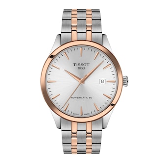 Tissot Classic Dream 40mm Silver & Rose Gold Mens Watch Tissot Classic Dream 40mm Silver & Rose Gold Mens Watch