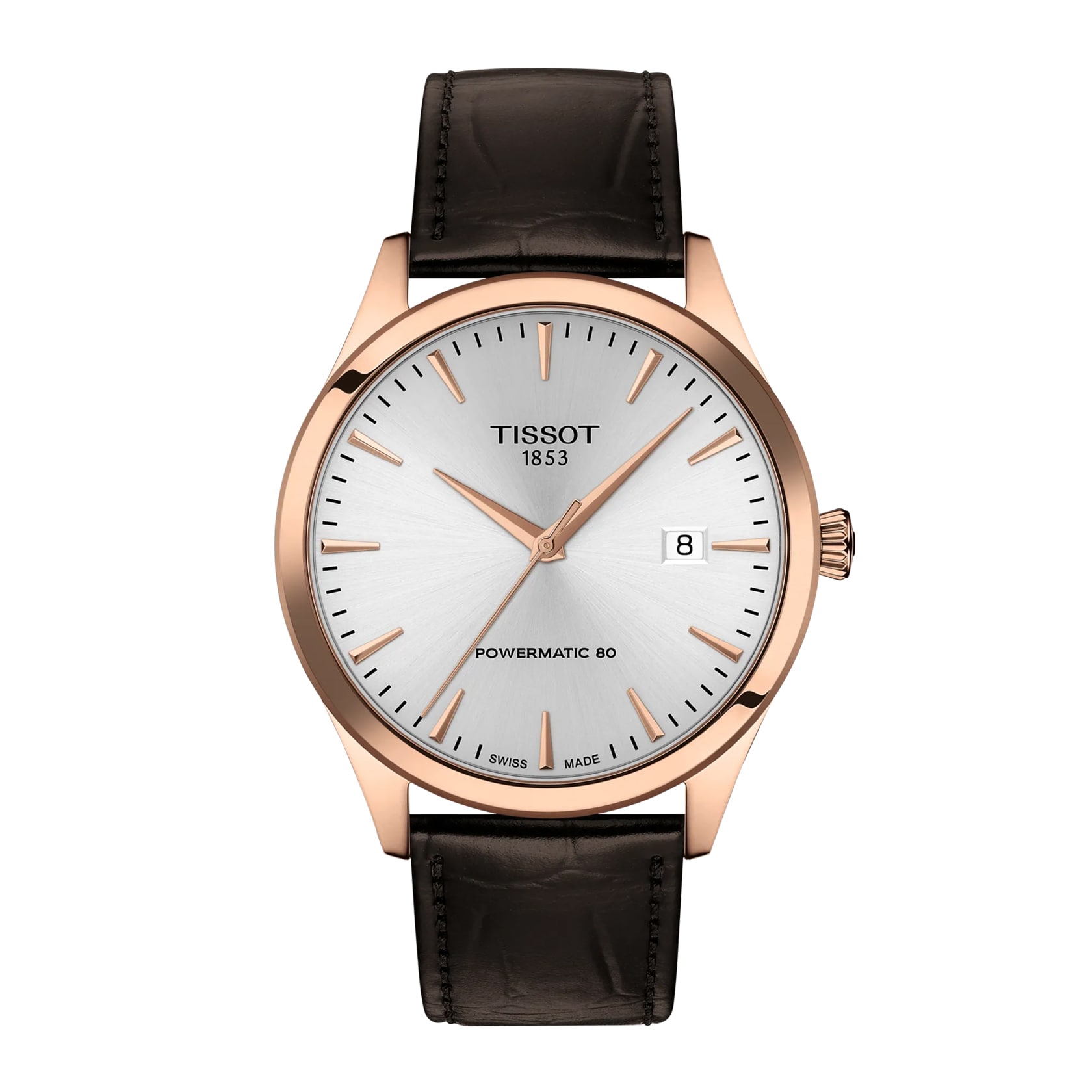 Tissot Classic Dream 40mm Rose Gold & Leather Mens Watch