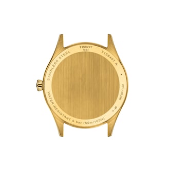 Tissot Classic Dream 40mm Yellow Gold & Leather Mens Watch