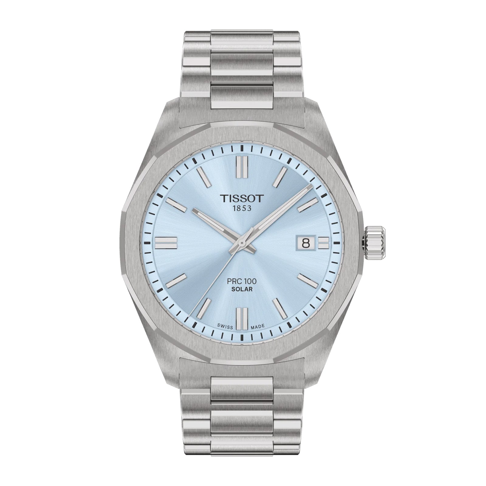 Tissot PRC 100 Solar 39mm Mens Watch Ice Blue Tissot PRC 100 Solar 39mm Mens Watch Ice Blue