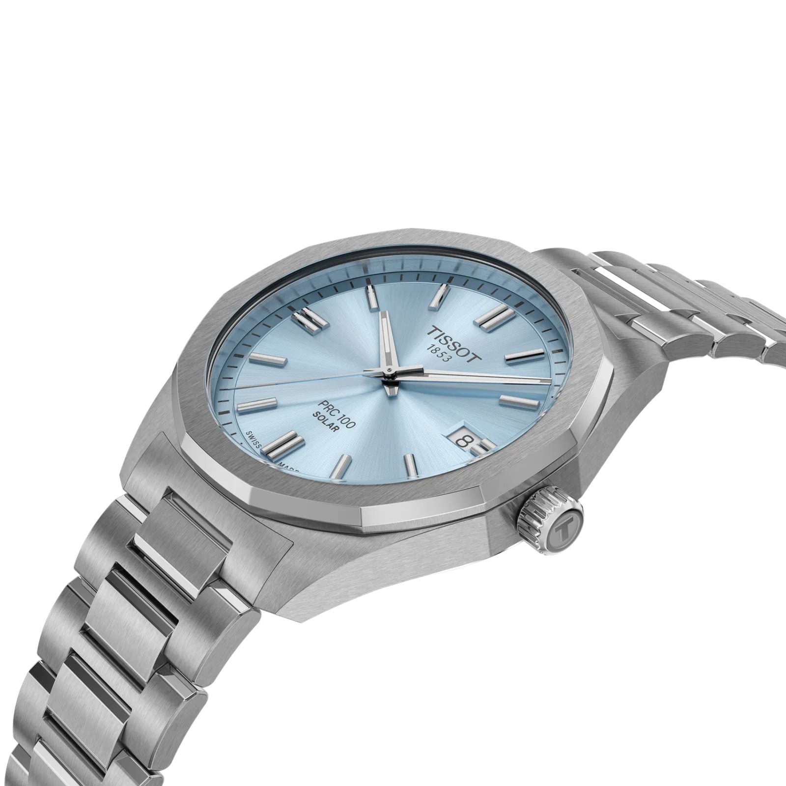 Tissot PRC 100 Solar 39mm Mens Watch Ice Blue Tissot PRC 100 Solar 39mm Mens Watch Ice Blue