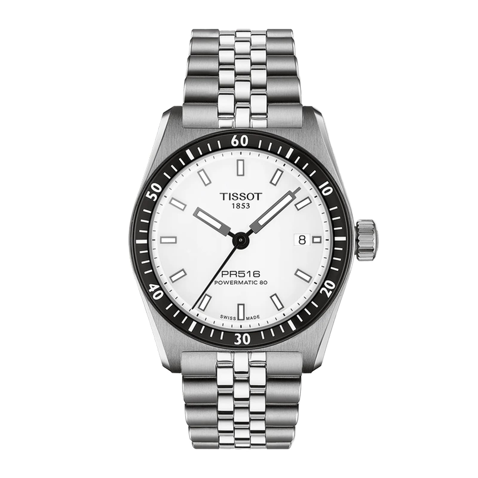 Tissot PR516 38mm Mens Watch White