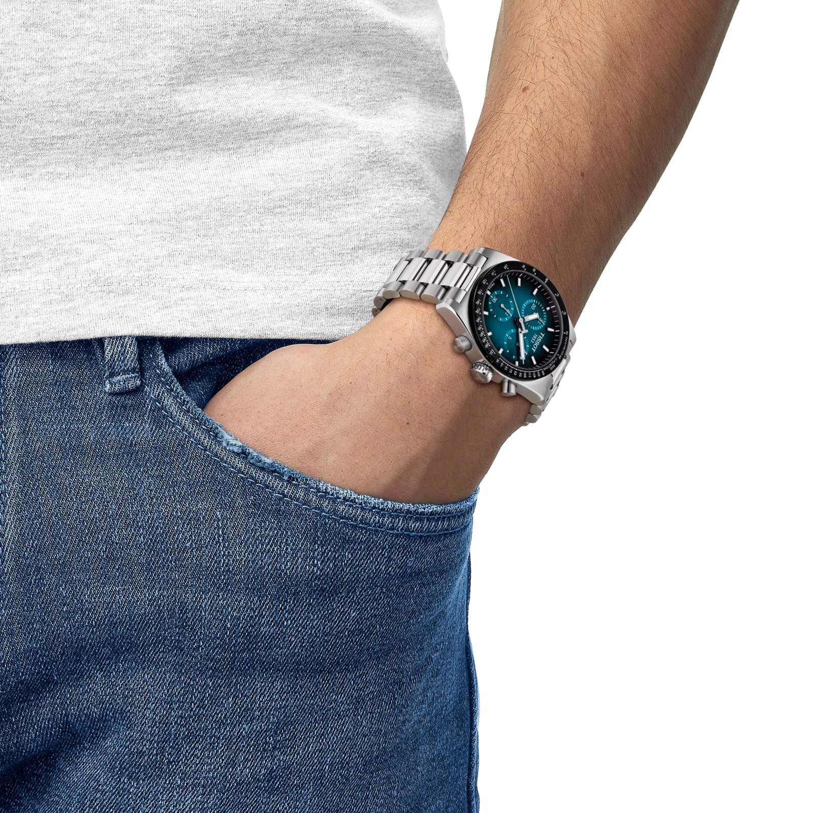 Tissot PR516 40mm Mens Watch Blue Tissot PR516 40mm Mens Watch Blue