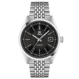 Tissot Visodate 39mm Mens Watch Black