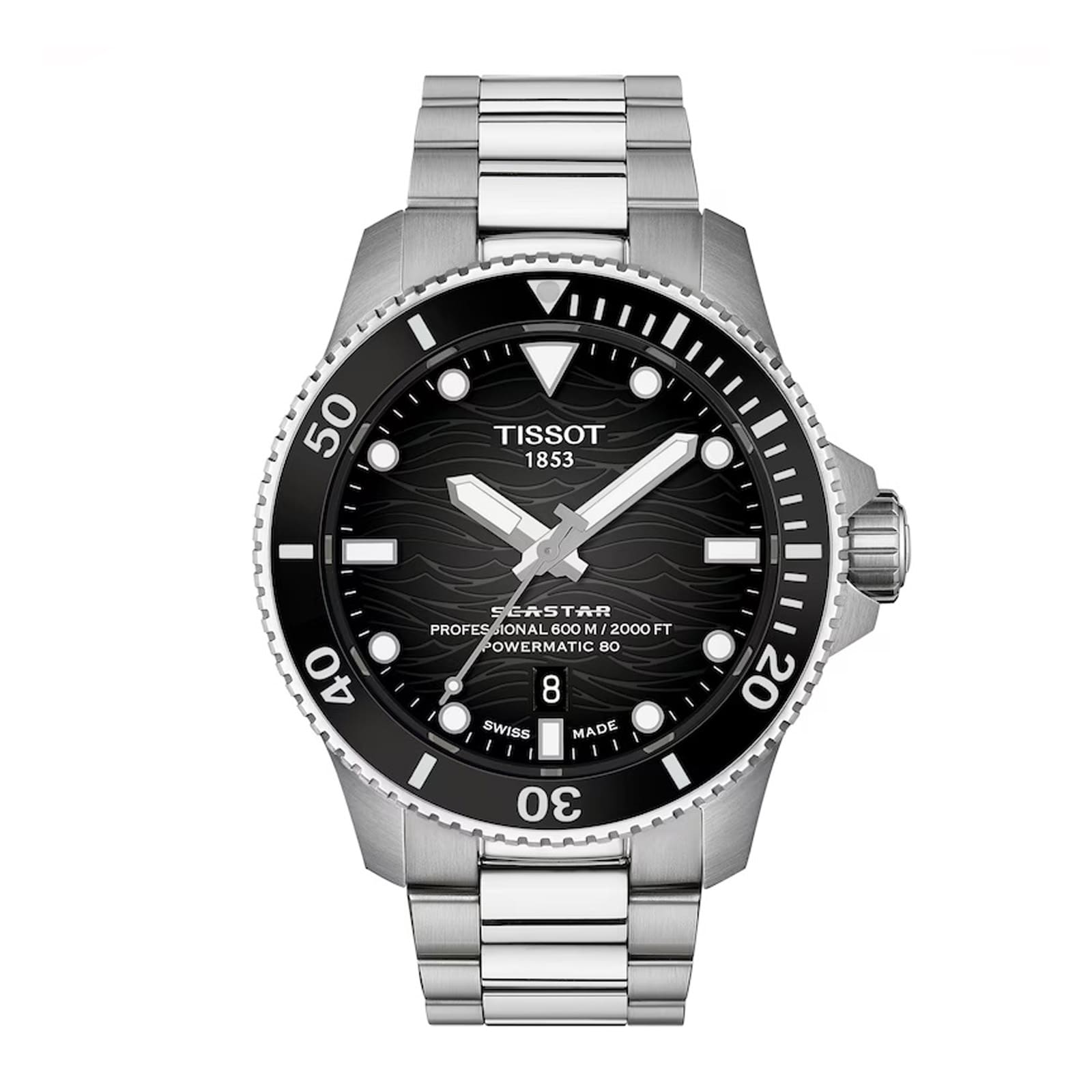 Tissot Seastar 2000 44mm Mens Watch Black