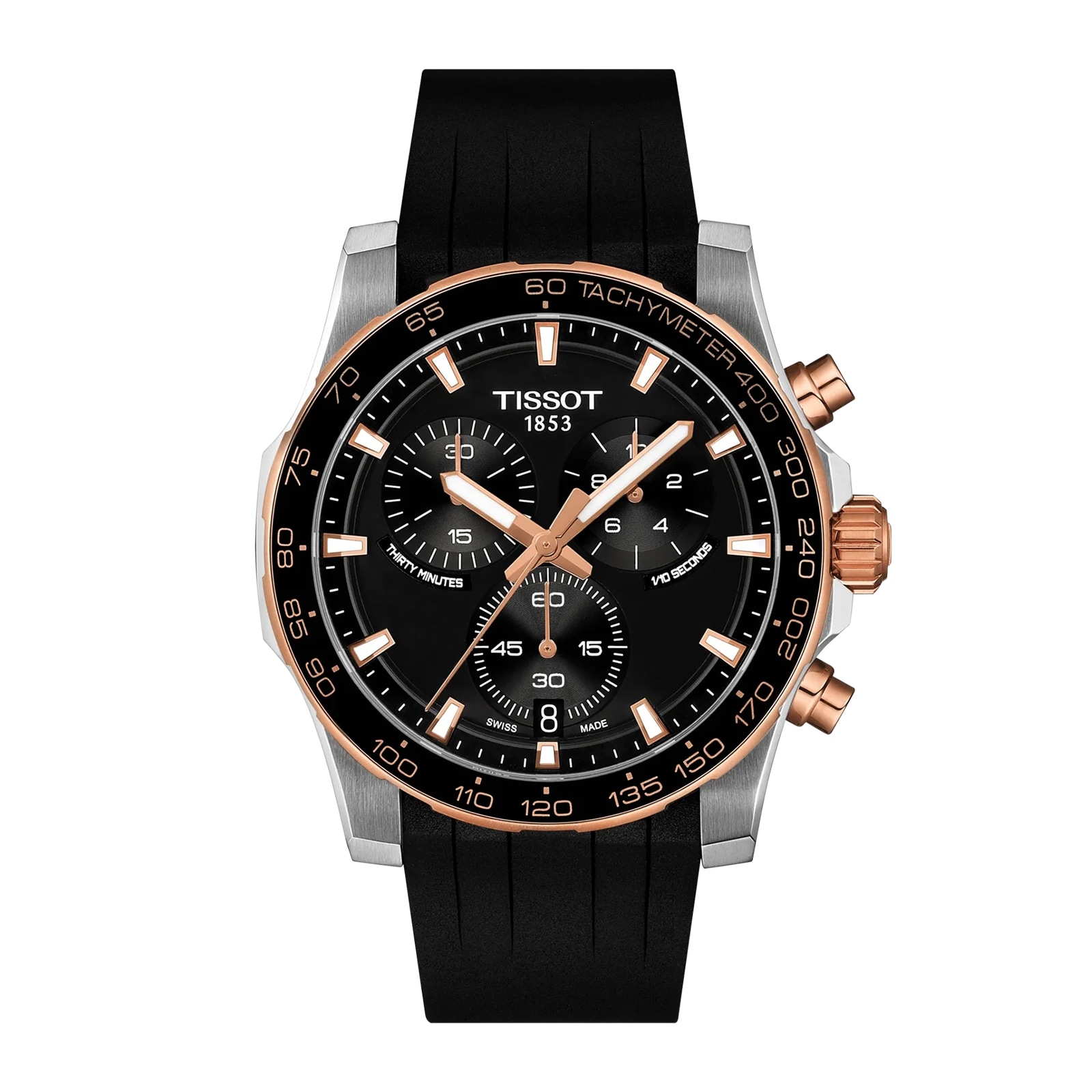 Tissot Supersport Chrono 42mm Mens Watch Black Rubber Tissot Supersport Chrono 42mm Mens Watch Black Rubber