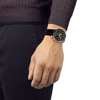 Tissot Supersport Chrono 42mm Mens Watch Black Rubber