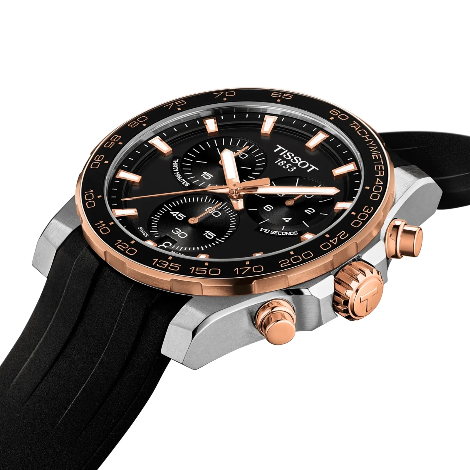 Tissot Supersport Chrono 42mm Mens Watch Black Rubber Tissot Supersport Chrono 42mm Mens Watch Black Rubber
