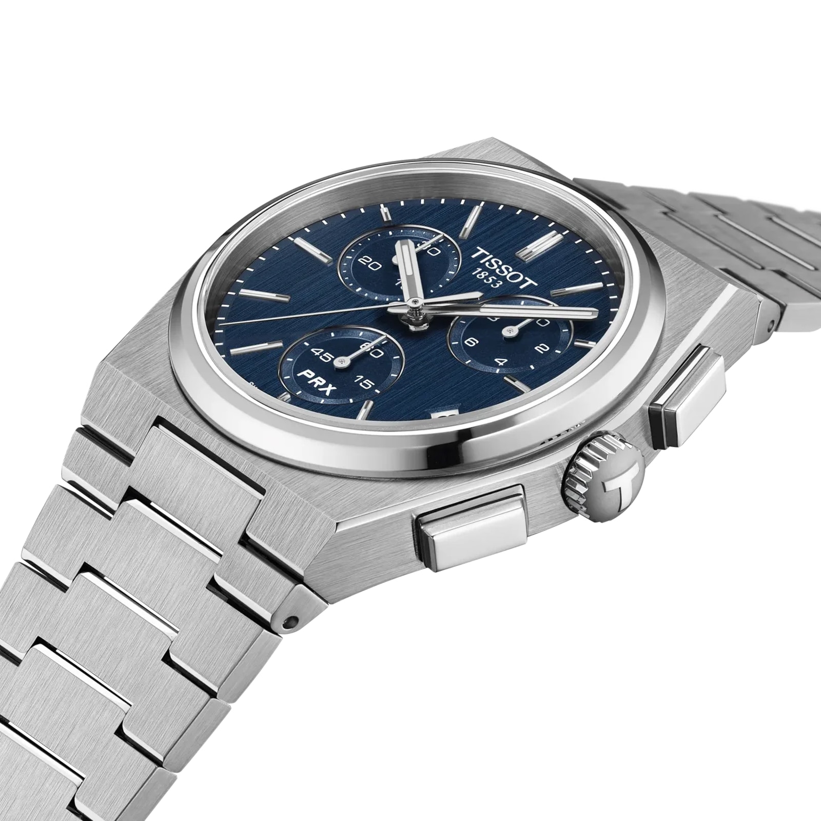 Tissot PRX Chrono Quartz 41mm Mens Watch Blue