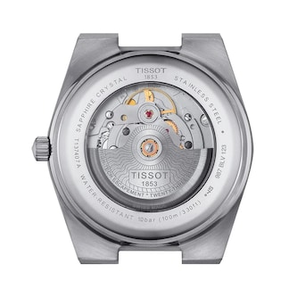 Tissot PRX Automatic 40mm Mens Watch Blue Waffle Dial US Exclusive