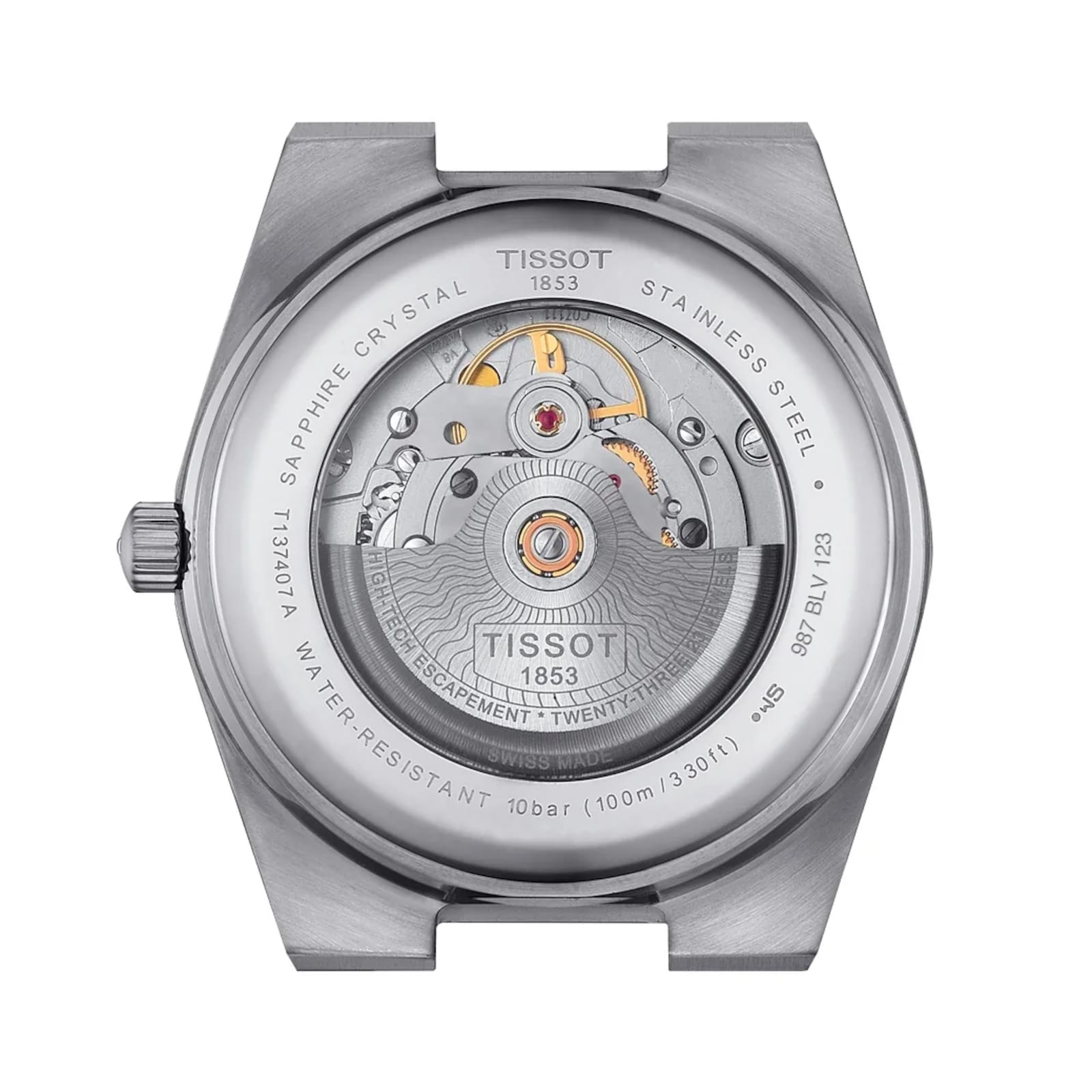 Tissot PRX Automatic 40mm Mens Watch Blue Waffle Dial US Exclusive