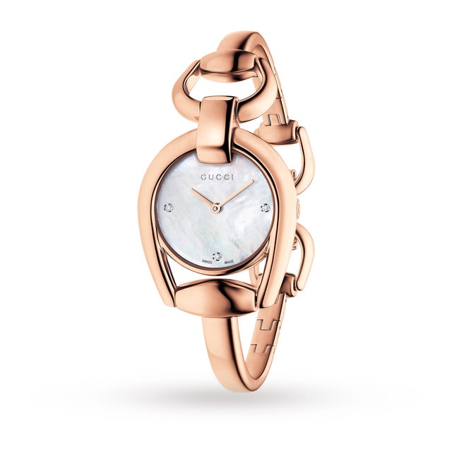 Ladies Horsebit Diamond Watch